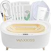 Waxkiss Intelligent Paraffin Wax Machine for Hands & Feet, 8 Pack Refills Paraffin Wax Warmer Kit for Professional Spa (A)