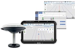 SMAJAYU Tractor GPS Guidance System 4inch(10cm) Accuracy by PPP, precisionAG Software Included,no Need Network or Base Station. Farming GPS Suitable for Various Tractors