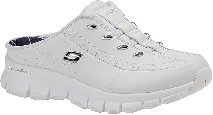 skechers white clogs