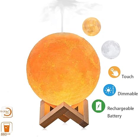 led 3d humidificador de luz nocturna