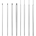 6ixGosh 20G 18G 16G 14G Piercing Taper Insertion Pins Stainless Steel Screw On Threadless Insertion Pin Taper for Nose Lip Ear Cartilage Monore Tragus Helix Body Piercing Stretching Kit