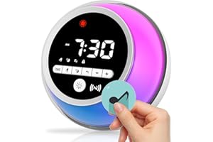 BUTTING Ok to Wake Clock, Kids Alarm Clock with Music Cards Sound Machine, Nap Timer, Sleep Training Clock for Toddlers, Child