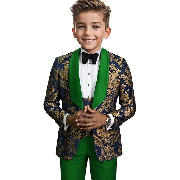 Boys Outfits Size Boys Suit Floral Jacquard Suits For Boys