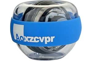 Aoxzcvpr Gyro Wrist Trainer Ball auto Start Power Gyroscope Ball with LED Lights for Hand Trainer for Sports Enthusiasts.
