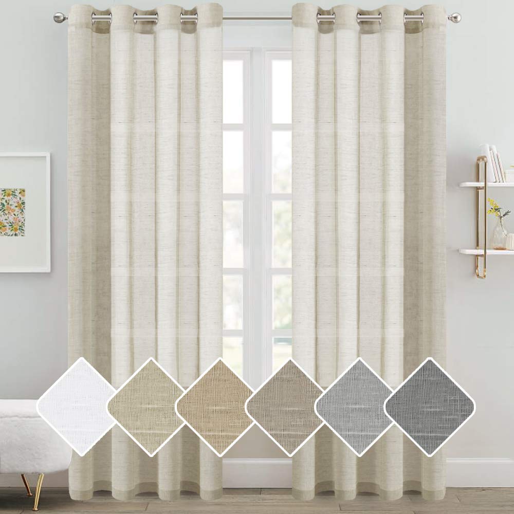 Best natural fabric living room curtains