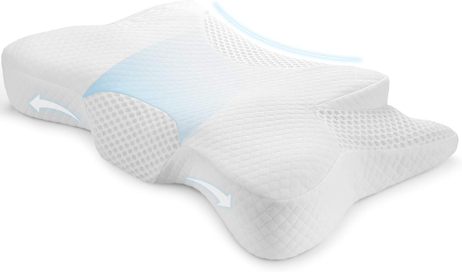 Memory Foam Pillow, Dualcore Ergonomic Sleeper Cervical Pillow Contour Memory Foam