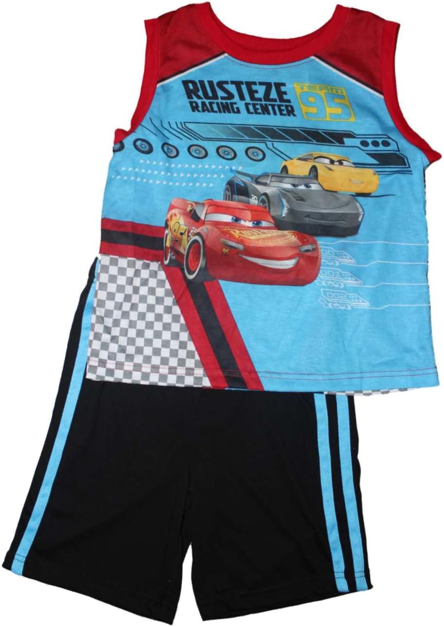Cars 3 Boys Shorts Pajamas Set 4-16