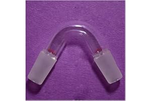 Lab Instruments Equipment 24/40 Distillation Adapter Both Glass Groud Joints Adapter 75 Bend