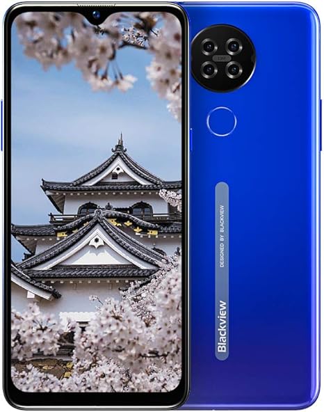 Amazon Simフリースマートフォン本体 Blackview A80 スマホ本体 4g スマートフォン本体 Android 10 0 Go 6 21インチ 大画面 端末 40mah 13mp 5mp 2gb Ram 16gb Rom 顔認識 携帯電話 技適認証済み 1年間保証付き ブルー 家電 カメラ オンライン通販