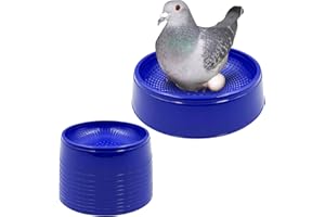 Ecjiuyi 10PCS Pigeon Nest Bowl, Plastic Racing Pigeon Breeding Hatching Nest Box Egg Basin for Quails Doves and Small Birds,Pet Cage Supplies