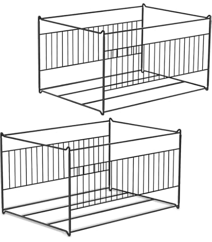 2-Pack Hanging File Folder Frames - Legal/Letter Size Steel Organizer For Desk Or Cabinet Drawers