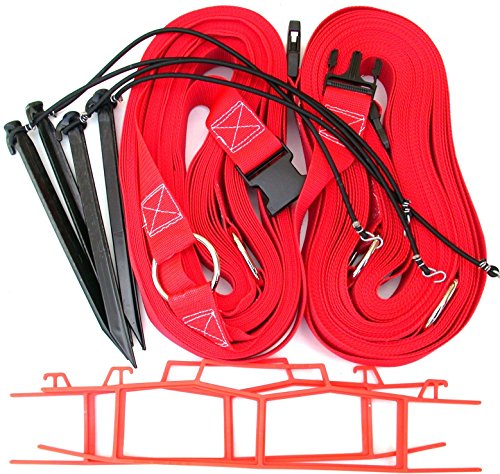 Home Court 2-Inch Non-adjustable 8-meter Sand Court Line - M819NAS (Red)