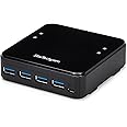 StarTech.com USB 3.0 Peripheral Sharing Switch - 4 USB 3.0 (5Gbps) x 4 Computers - Mac / Windows / Linux - USB A/B Switch - USB Switch (HBS304A24A)