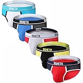 Men's Underwear Briefs 5-Pack Cotton Low Rise Multi Color Soft Underpant