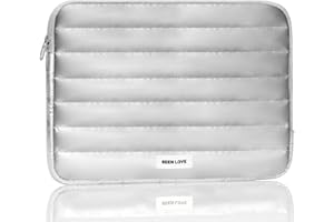 DSDCDJ Puffy Laptop Sleeve Bag, 14 Inch Water Resistant Laptop Case with 3-Layer Protection, Computer Bag Cover Compatible wi