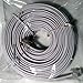 Trisonic Telephone Extension Cord Phone Cable Foot, 50ft, White