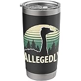 Allegedly Funny Bouquet Retro Forest Sunset Stainless Steel Insulated Tumbler