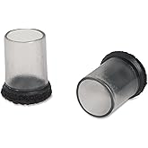 LLR49320 - Lorell Clear Sleeve 16 Floor Savers fit 7/8" to 1-1/16" Round Legs or 3/4" Square Legs