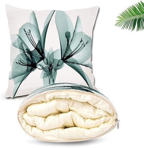 Amazon 花 ふとんのシーツ 腰クッション 110 150cm 暖かい 快適 寒さ対策 エアコン用毛布 四季兼用 咲く透明な花のイラストビジョン自然のソラライズプリント ブランケット 毛布 オンライン通販