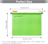 Hiziwimi 15Pcs A4 Hanging File Folders PP Material Mixed Color view 2