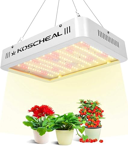 Amazon Com Led Grow Light 600w Koscheal Sunlike Full Spectrum Grow Lamp With Daisy Chain 2nd Generation Plant Light White Led With Uv Ir For Hydroponics Indoor Plants Garden Outdoor