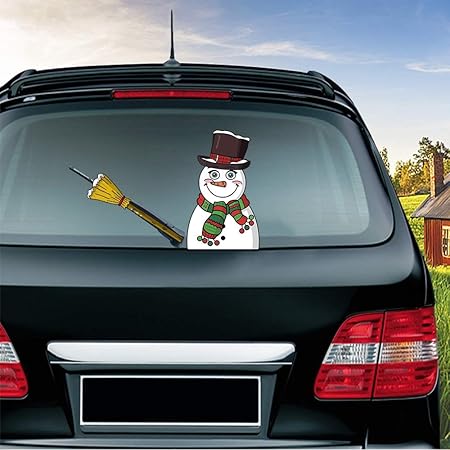 Amazon 車のステッカー サンタ取り外し可能なリアワイパーのステッカー車のステッカー車のワイパー車のステッカー バンパー用カーステッカー Color 31 ステッカー デカール 車 バイク