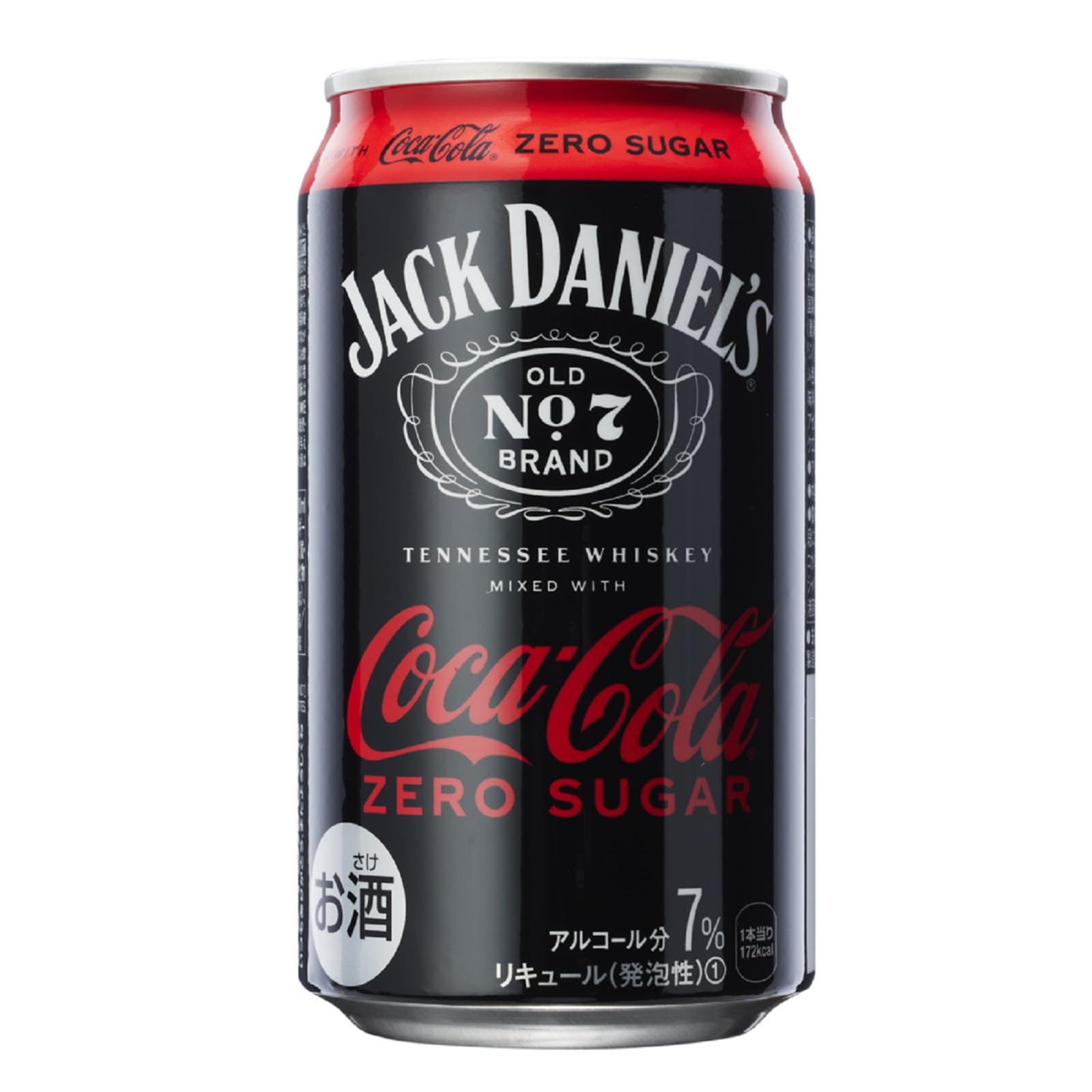 ジャックダニエル ＆ コカ・コーラ ゼロシュガー 〔 ウイスキー 〕 缶 7% 350ml×24本商品画像