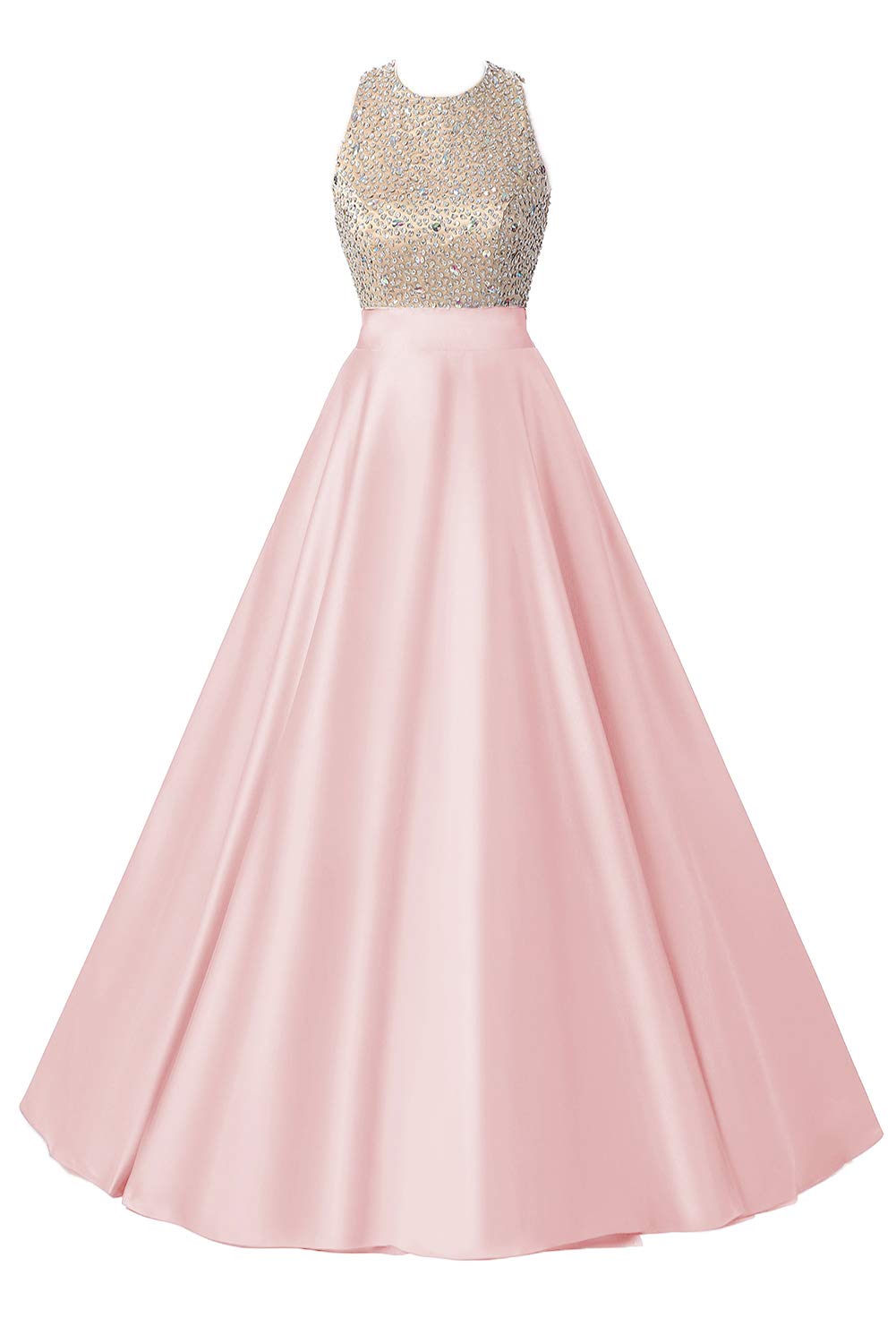 Heimo Womens Sequined Evening Party Gowns Beading Formal Dress