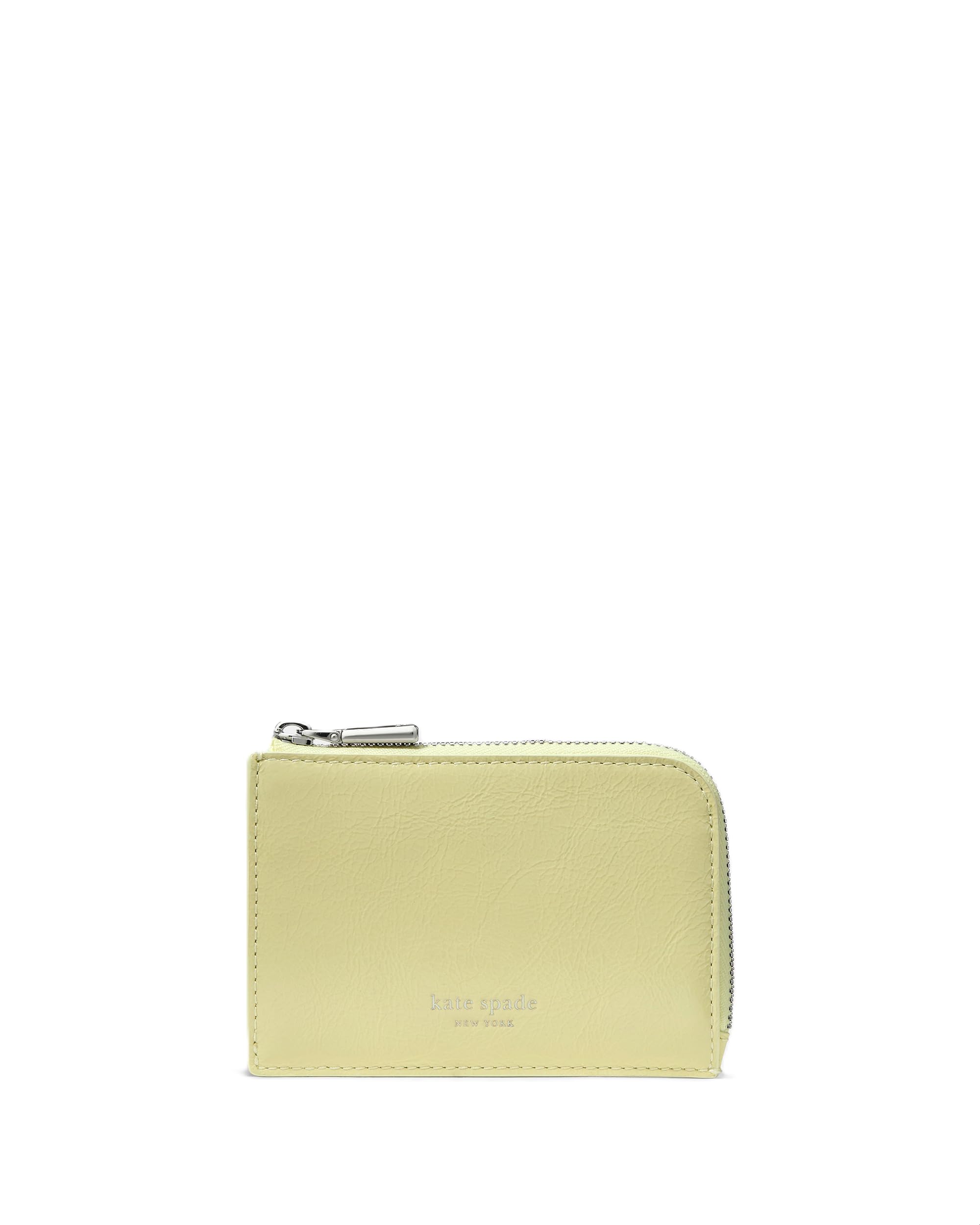 kate spade new york Mini Zip Card Case Crinkle Patent Leather Mini Zip Card Case