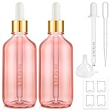 Bumobum 2 Pack, 100ml Pink Glass Dropper