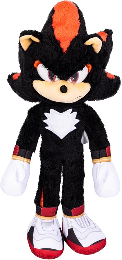 Sonic 3 Shadow Deluxe Plush by Jakks Pacific 33 cm Officially Licensed
