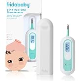 Frida Baby 3-in-1 Rectal, Underarm &amp; Oral Thermometer for Infants &amp; Kids | Digital Baby Thermometer for Infants &amp; Toddlers, Quick &amp; Accurate Check, Includes Carrying Case