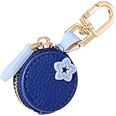 Zelphvt Cute Blueberry Leather Bag Charm Strawberry Coin Purse Keychain Y2K Keychain with Zipper Mini Fruit Bag Charms Kawaii Backpack Accessories