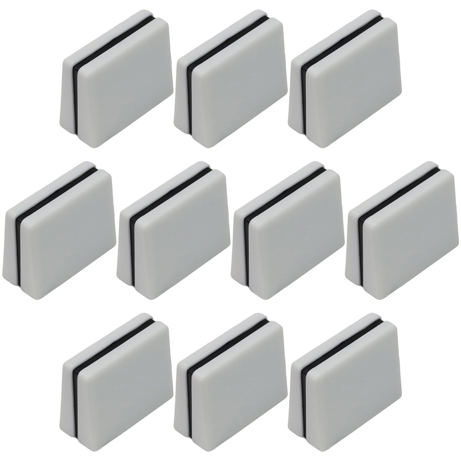 4mm Colour Body Wide Fader/Linear Slider/Cross Fader Caps For DJ Mixer (White)