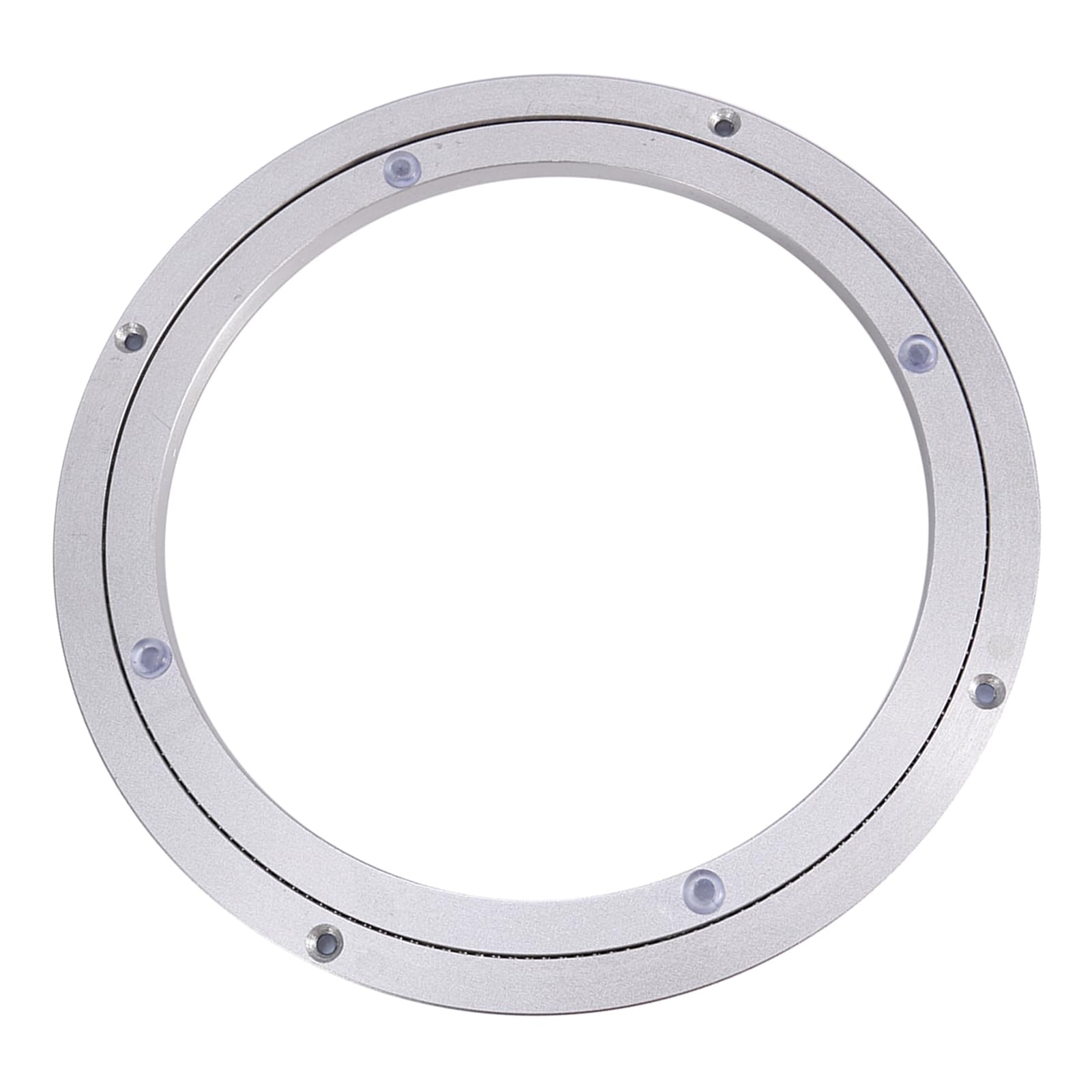 Lazy Susan Rotating Turntable Bearing, Aluminium Alloy Round Swivel Base Rotating Bearing Turntable Desk Plate Dining Table Smooth Swivel Plate, 10Inch