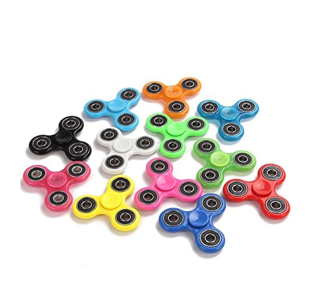 Fidget Hand Spinners 25 PC Color Bundle Bulk EDC TriSpinner Desk