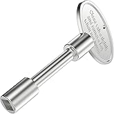 Onlyfire Universal Gas Valve Key for Gas Fire Pits and Fireplaces, 3" Chrome Replacement Gas Key Fits 1/4" and 5/16" Turn Bal