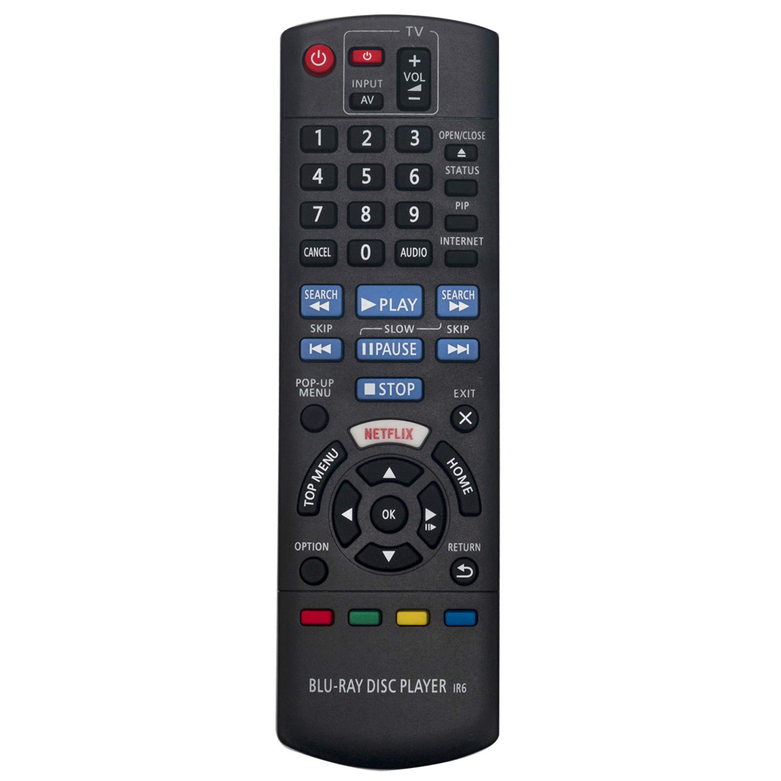 VINABTY N2QAYB001058 Remote Fit for Panasonic Blu-ray Disc Player HDD Recorder DMR-BWT850 DMR-PWT655 DMR-PWT550 DMR-HWT250 DMR-HWT150