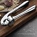 Garlic Press, Stainless Steel Mincer and Crusher With Silicone Roller Peeler - Professional Grade, Dishwasher safe, Rust-proof