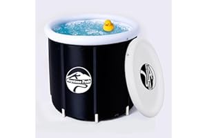 Keystone Peak Ice Bath - 108 Gallons Cold Plunge tub + Portable Ice Bath tub for Athletes & Navy Seals + Ice Baths and Soaking + Cold Water Therapy - Boost your immune system & Improve recovery