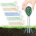KKmall 3-in-1 Soil Meter with Moisture Light and PH Test Function