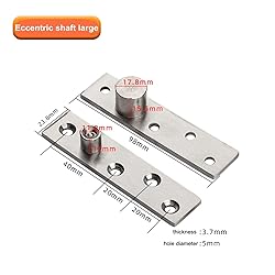 2 Pack 270° Degree Pivot Hinge Hidden Door Hinge