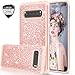 LeYi Compatible with Galaxy S10 Plus Case, Galaxy S10+ Plus Case with 3D PET Screen Protector for Girls Women,(Not Fit Galaxy S10) Glitter Bling Heavy Duty Phone Case for Samsung S10 Plus Rose Gold