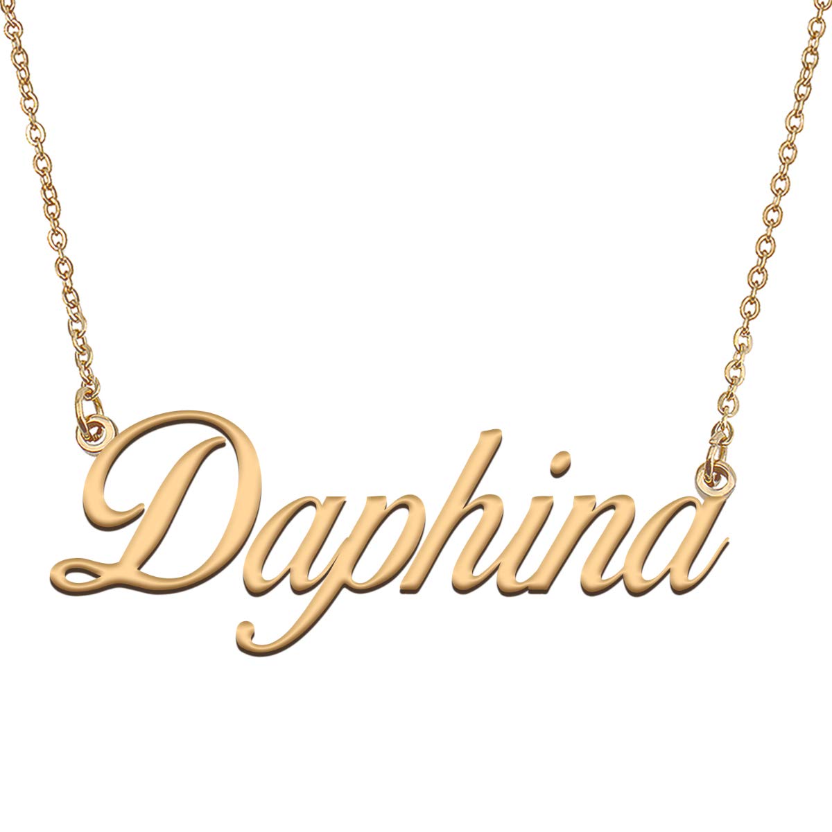 HUAN XUN Customized Custom Simple Any Name Necklace