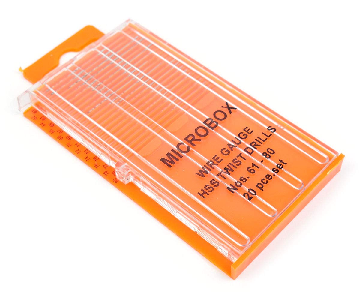 Gaugemaster GM649 Microbox Wire Gauge HSS Twist Drill Bits 61-80