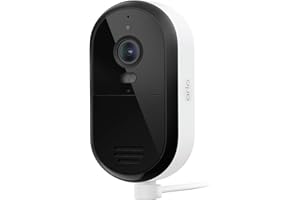 Arlo Essential Security Camera 2K (2025 Release) - Continuous Wired Plug-in Power Outdoor Camera, Person Recognition, Package