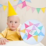 SZXMDKH 60 Flags 68ft Bunting Multicolor Outdoor Linen Burlap Party Banner view 6