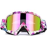 JAMIEWIN Motocross Goggles - ATV Dirt Bike Motorcycle UTV MX Offroad Riding Goggles with Anti UV, Dustproof, Anti Fog Lenses for Men, Women, Youth & Kids