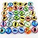 Julie Wang 20pcs Mixed Style Dragon Eyes Glass Cabochon Dome for Adult Crafts Making Jewelry Cameo Pendant Settings 25mm