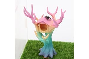 Daerky Jumping Spider Tree, Spider Hiding Cave, Tree-Shaped Climbing Toy & Cave, 3D Printed Decorative Accessory for Jumping Spiders, Wolf Spiders, Mantises & Small Arboreal Animals (Color)